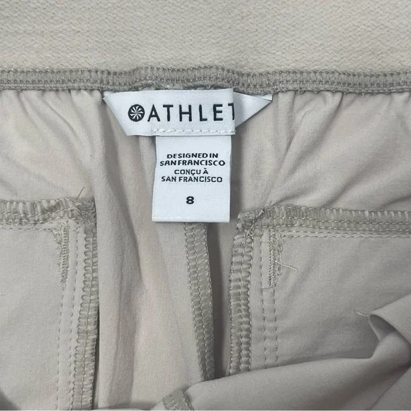 NWT Athleta Brooklyn Heights Jogger Beige Tan Travel Lightweight Size 8 - Picture 6 of 6